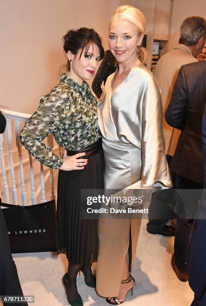 Nefer Suvio and Tamara Beckwith attend the 29 Lowndes store launch on May 4, 2017 in London, England.