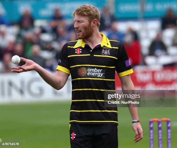 Gloucestershire's Liam Norwell during Royal London One-Day Cup match between Essex CCC and Gloucestershire CCC at The Cloudfm County Ground...
