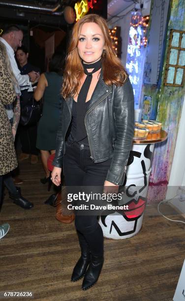 Arielle Free attends Lash Unlimited's 1st birthday party at Lights Of Soho on May 4, 2017 in London, England.