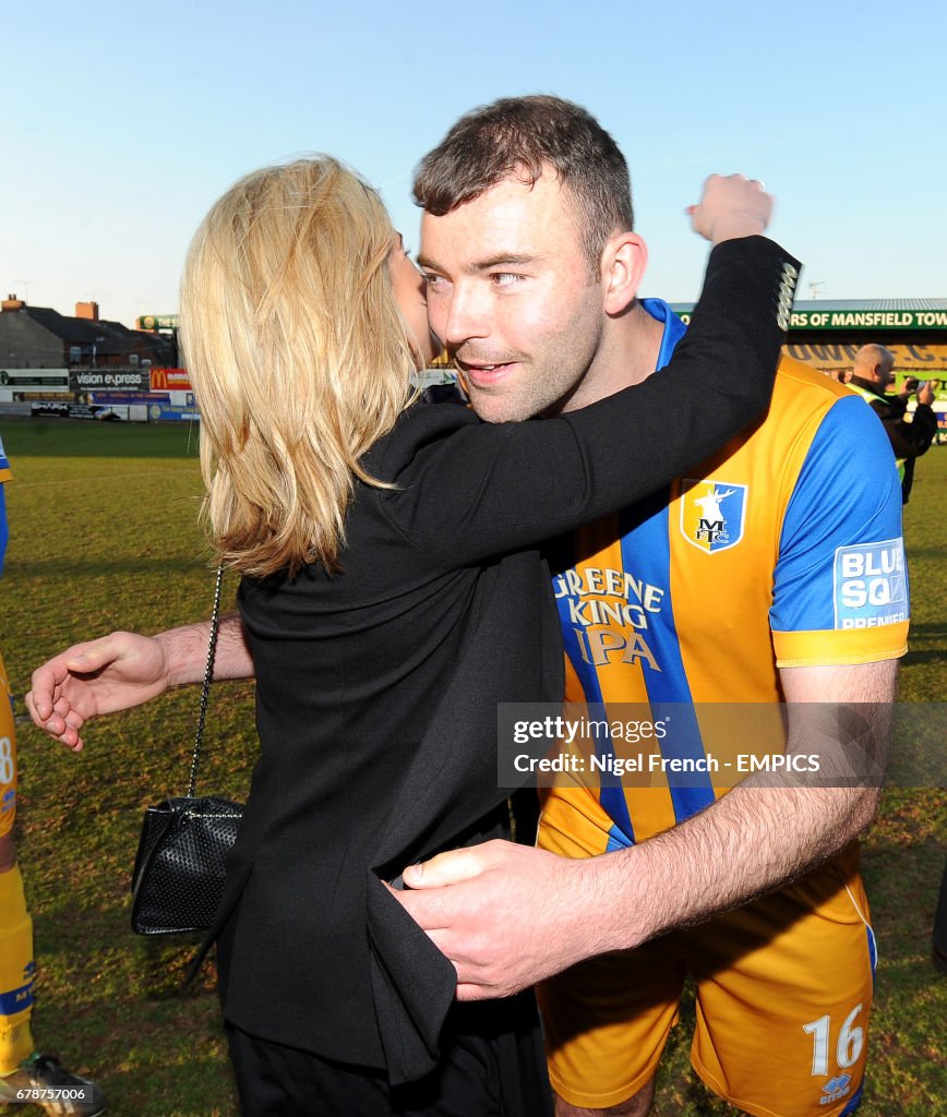 Matthew Rhead Ceo Mansfield Town's Matt Rhead greets Chairman Carolyn Radford after the ...