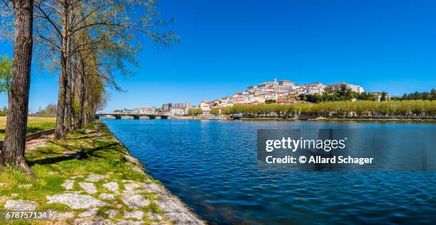 coimbra portugal and mondego river - mondego stock pictures, royalty-free photos & images