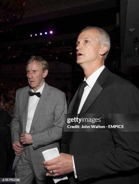 Eric Harrison and Richard Jobson at the PFA Player of the Year Awards 2013 at the Grosvenor House Hotel, London.