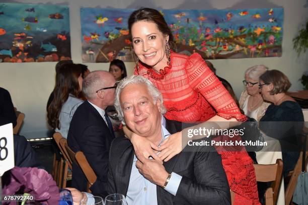 Aby Rosen and Samantha Boardman Rosen attend the Studio in a School 40th Anniversary Gala at Seagram Building Plaza on May 3, 2017 in New York City.