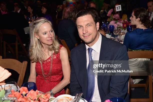 Lisa Frelinghuysen and John de Neufville attend the Studio in a School 40th Anniversary Gala at Seagram Building Plaza on May 3, 2017 in New York...