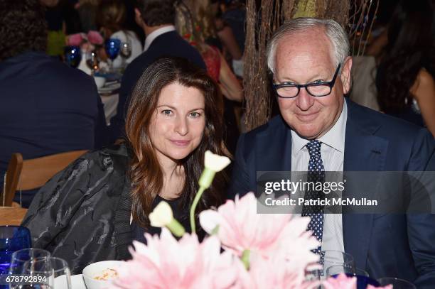 Dana Miller and Daniel Brodsky attend the Studio in a School 40th Anniversary Gala at Seagram Building Plaza on May 3, 2017 in New York City.