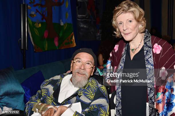 Chuck Close and Agnes Gund attend the Studio in a School 40th Anniversary Gala at Seagram Building Plaza on May 3, 2017 in New York City.