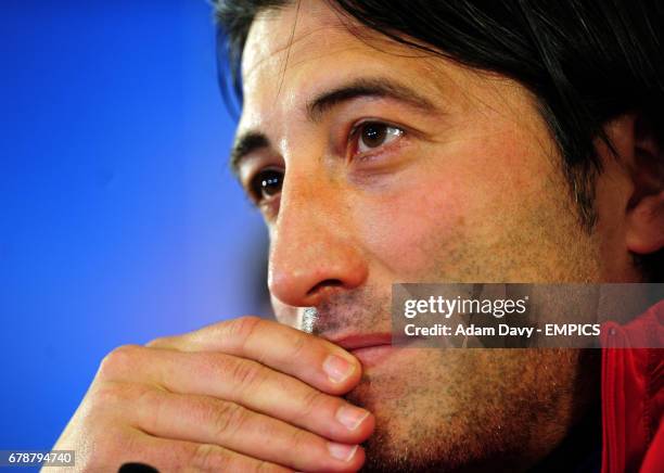 Basle's Manager Murat Yakin at the Press Conference