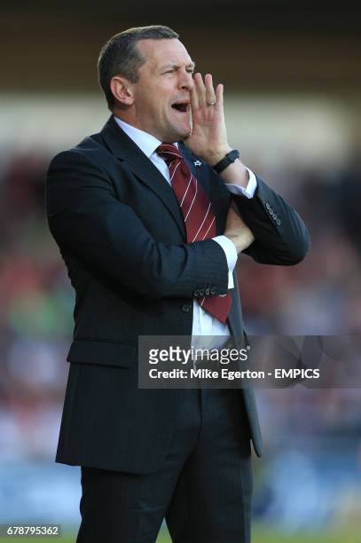 Northampton Town's manager Aidy Boothroyd