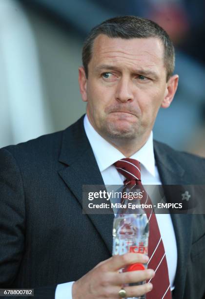 Northampton Town's manager Aidy Boothroyd