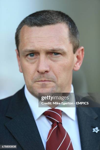 Northampton Town's manager Aidy Boothroyd