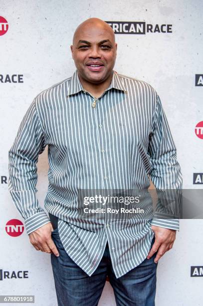 Host and Executive Producer Charles Barkley attends the American Race Press Luncheon at The Paley Center for Media on May 4, 2017 in New York City.