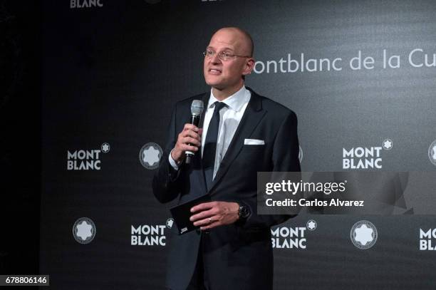 Jens Henning Koch attend Montblanc de la Culture Arts Patronage Award At The Madrid Palacio Liria - Cocktail and Dinner on May 4, 2017 in Madrid,...