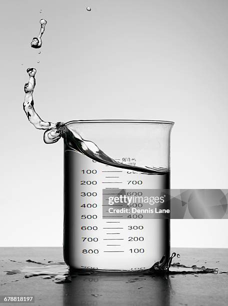 water splashing in milliliter flask - unit of measurement stock pictures, royalty-free photos & images