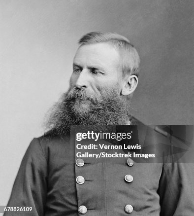 Col. George Crook Vintage American Civil War Photo Of Union Army General George Crook ...
