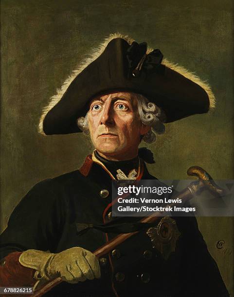 vintage painting of frederick the great of prussia. - 上半身点のイラスト素材／クリップアート素材／マンガ素材／アイコン素材
