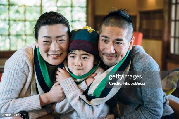 japanese family have fun together - real family stock pictures, royalty-free photos & images