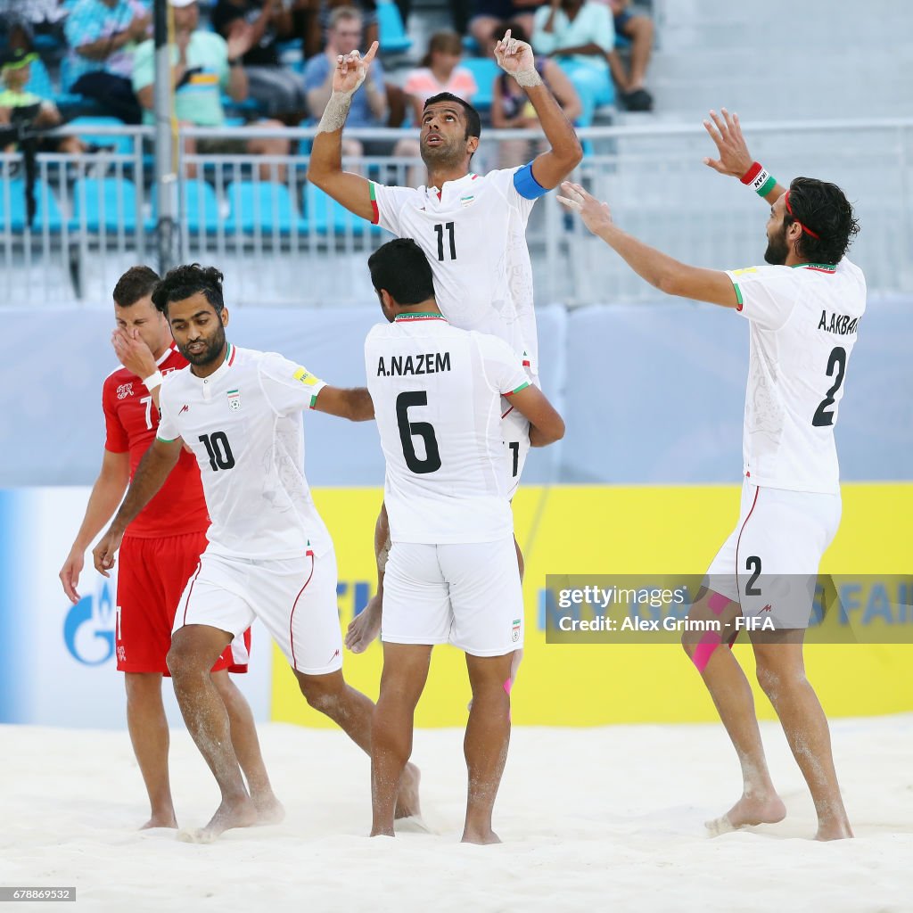 Switzerland v Iran - FIFA Beach Soccer World Cup Bahamas 2017