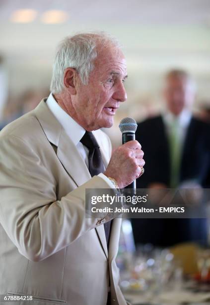 American movie producer Jerry Weintraub at Sandown Park racecourse