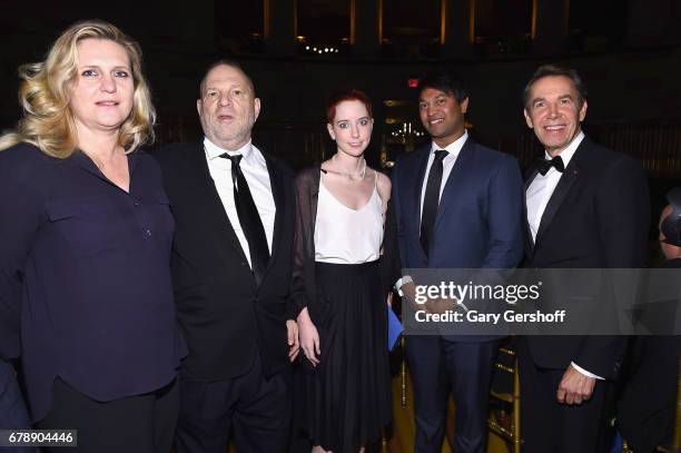Justine Koons, Harvey Weinstein, Remy Lily Weinstein, Saroo Brierley and Jeff Koons attend the International Centre for Missing and Exploited...