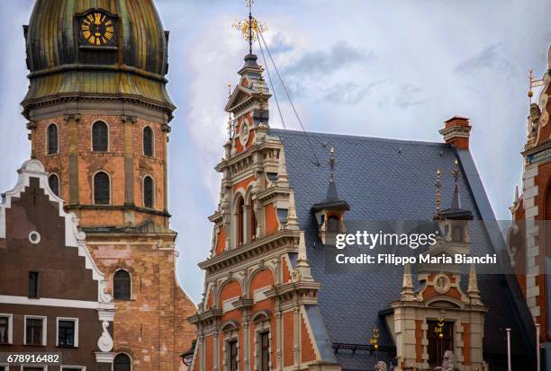 house of the blackheads - lettonia stockfoto's en -beelden