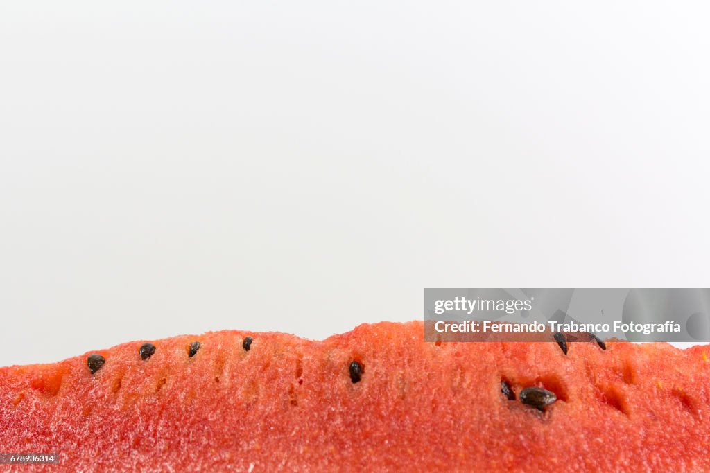 Juicy and tasty red watermelon with seeds