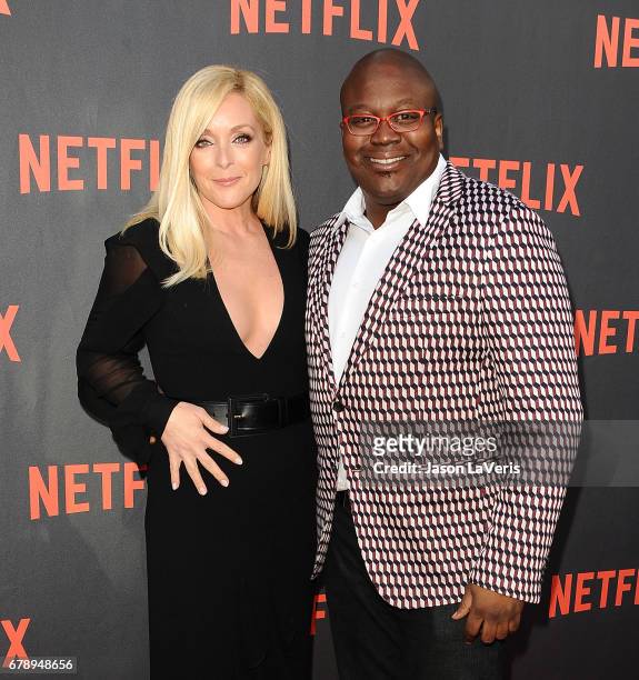 Actress Jane Krakowski and actor Tituss Burgess attend the "Unbreakable Kimmy Schmidt" For Your Consideration event at Saban Media Center on May 4,...