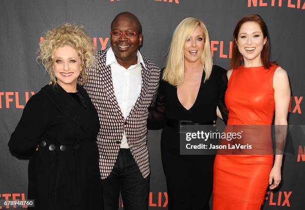 Carol Kane, Tituss Burgess, Jane Krakowski and Ellie Kemper attend the "Unbreakable Kimmy Schmidt" For Your Consideration event at Saban Media Center...