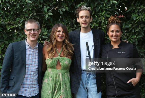 Executive director VHI Save The Music Foundation Henry Donahue, chef Nikki Martin, singer Wrabel, and chef Antonia Lofaso at VH1 Save The Music...