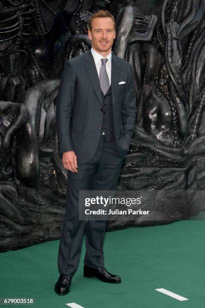 Michael Fassbender attends the World Premiere of 'Alien: Covenant' at Odeon Leicester Square on May 4, 2017 in London, England.