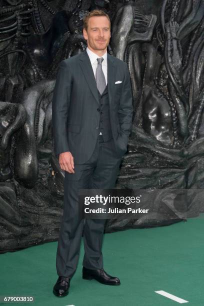 Michael Fassbender attends the World Premiere of 'Alien: Covenant' at Odeon Leicester Square on May 4, 2017 in London, England.