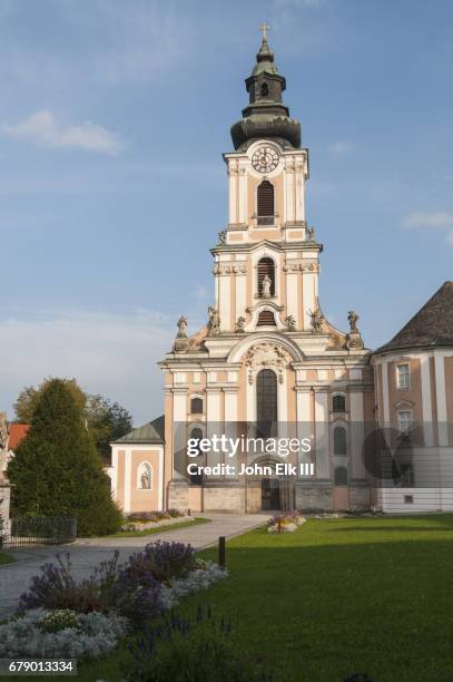 wilhering cistercian abbey and church - wilhering stock pictures, royalty-free photos & images