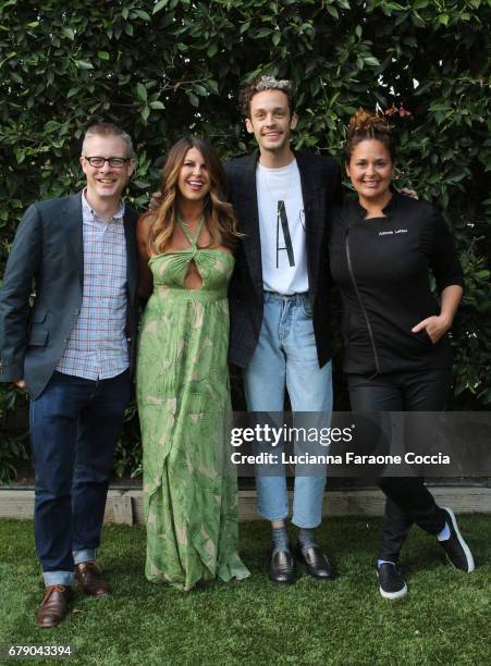 Executive director VHI Save The Music Foundation Henry Donahue, chef Nikki Martin, singer Wrabel, and chef Antonia Lofaso at VH1 Save The Music...