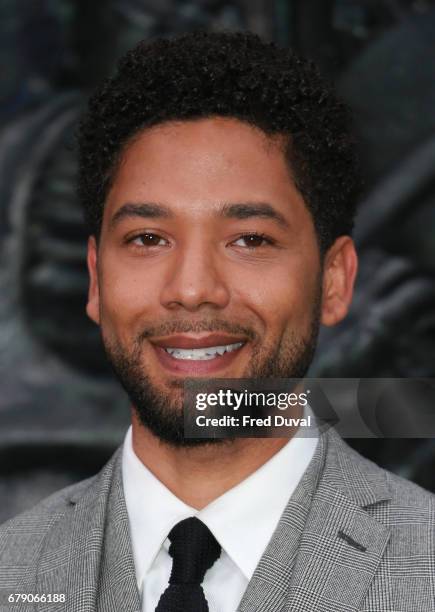 Jussie Smollett attends the World Premiere of "Alien: Covenant" at Odeon Leicester Square on May 4, 2017 in London, England.