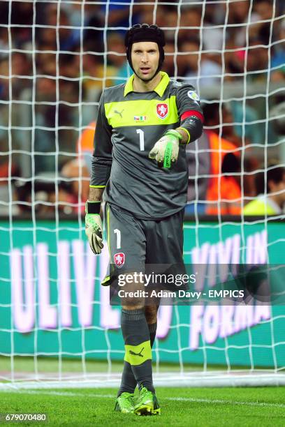 Goalkeeper Petr Cech, Italy.