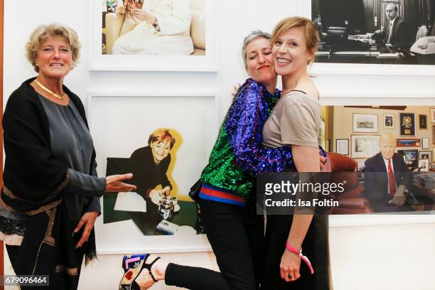 German politician Monika Gruetters, photographer Esther Haase and german actress Franziska Weisz attend the 'Foto.Kunst.Boulevard' opening at...