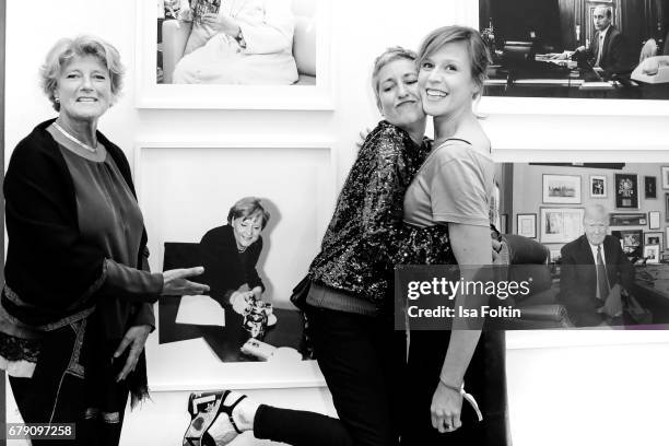 German politician Monika Gruetters, photographer Esther Haase and german actress Franziska Weisz attend the 'Foto.Kunst.Boulevard' opening at...