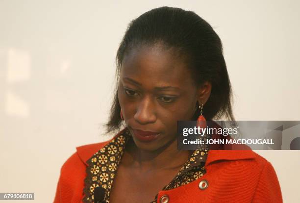 Nigerian human rights activist Hafsat Abiola Ito takes part in a discussion of the "German Dream" at the Frankfurt Book Fair 10 October 2007. AFP...