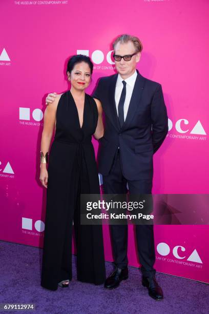 Sylvia Chivaratanond and Philippe Vergne attend The Museum of Contemporary Art, Los Angeles Annual Gala at The Geffen Contemporary at MOCA on April...