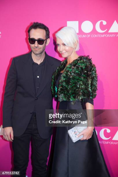 Alex Israel and Guest attend The Museum of Contemporary Art, Los Angeles Annual Gala at The Geffen Contemporary at MOCA on April 29, 2017 in Los...