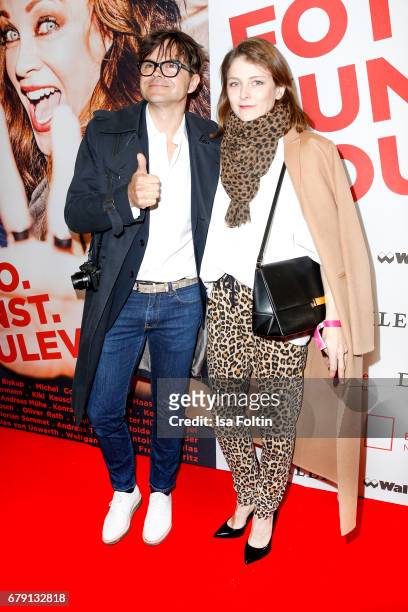 Fashion photographer Kristian Schuller and guest attend the 'Foto.Kunst.Boulevard' opening at Martin-Gropius-Bau on May 4, 2017 in Berlin, Germany.