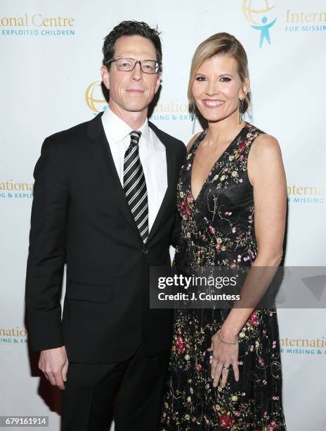 Chris Bro and media personality Kate Snow attends the International Centre For Missing & Exploited Children's 2017 Gala for Child Protection at...