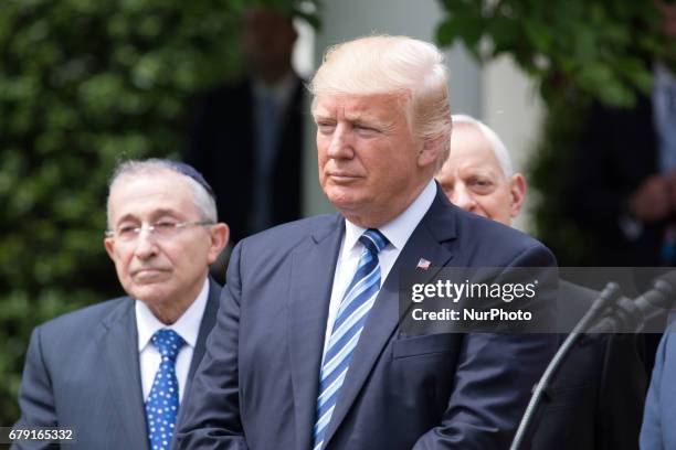 President Trump signed the Executive Order on Promoting Free Speech and Religious Liberty, at the National Day of Prayer ceremony, in the Rose Garden...