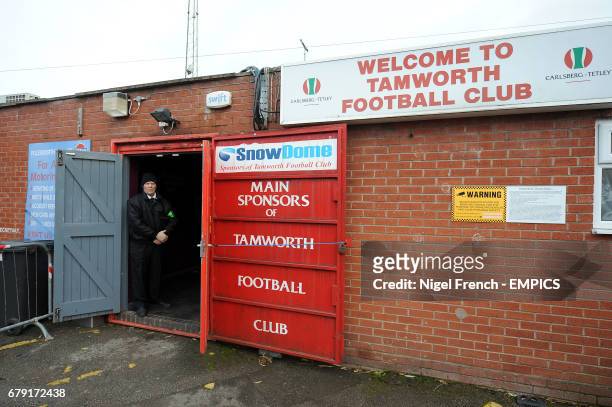 Supporters entrance to The Lamb Ground