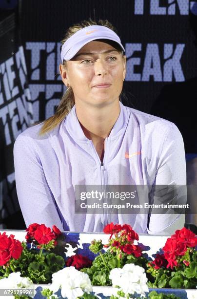 Maria Sharapova attends the charity day tournament during Mutua Madrid Open at Caja Magica on May 4, 2017 in Madrid, Spain.