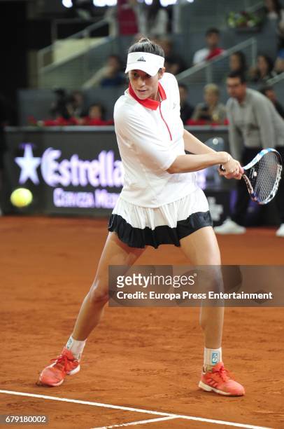 Garbine Muguruza plays during the charity day tournament during Mutua Madrid Open at Caja Magica on May 4, 2017 in Madrid, Spain.