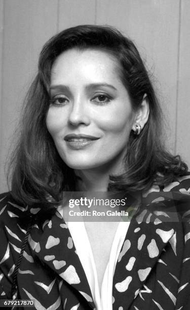 Barbara Carrera attends Welcome Home Vets Benefit on March 24, 1986 at the Los Angeles Forum in Los Angeles, California.