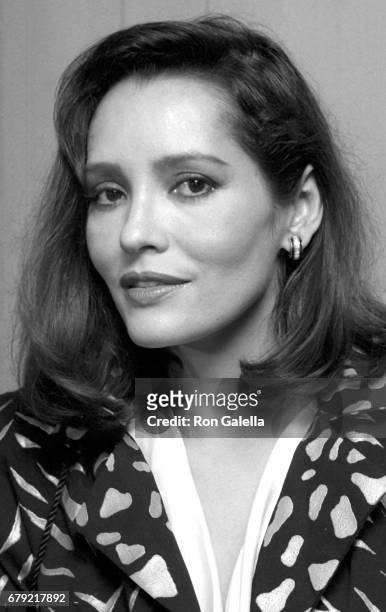 Barbara Carrera attends Welcome Home Vets Benefit on March 24, 1986 at the Los Angeles Forum in Los Angeles, California.