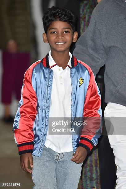 Actor Sunny Pawar seen at the ITV Studios on May 5, 2017 in London, England.