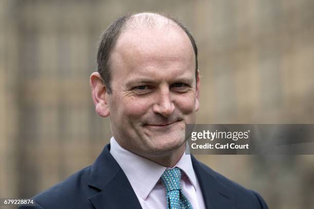 Former UKIP MP Douglas Carswell looks on during an interview on May 5, 2017 in London, England. Following the local elections, the Conservative Party...