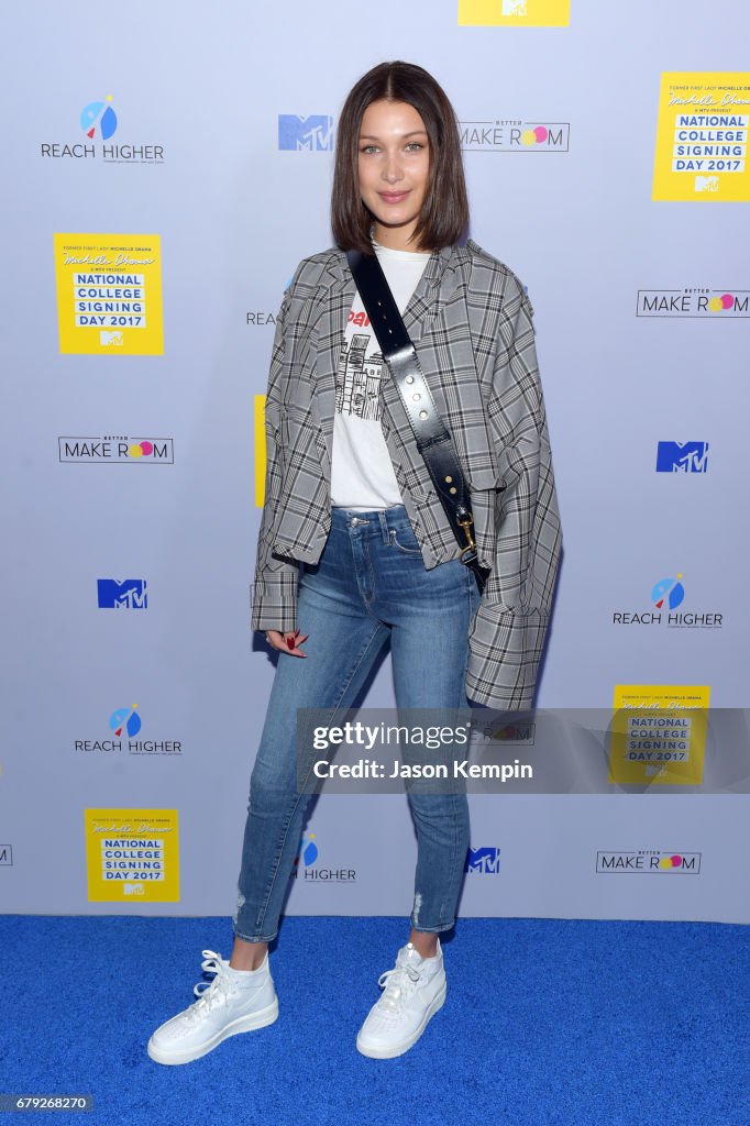 MTV's 2017 College Signing Day With Michelle Obama - Arrivals